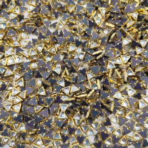 Triangle Kundan Mirror Stones - 8mm