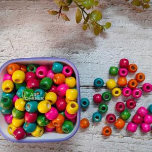 Multi-Color Wooden Beads