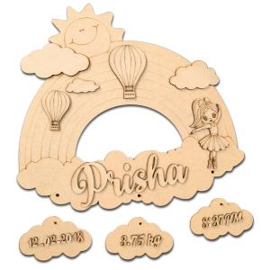 Kids Nameplate- Sky Theme Kids