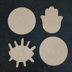 Evil Eye MDF Cutouts