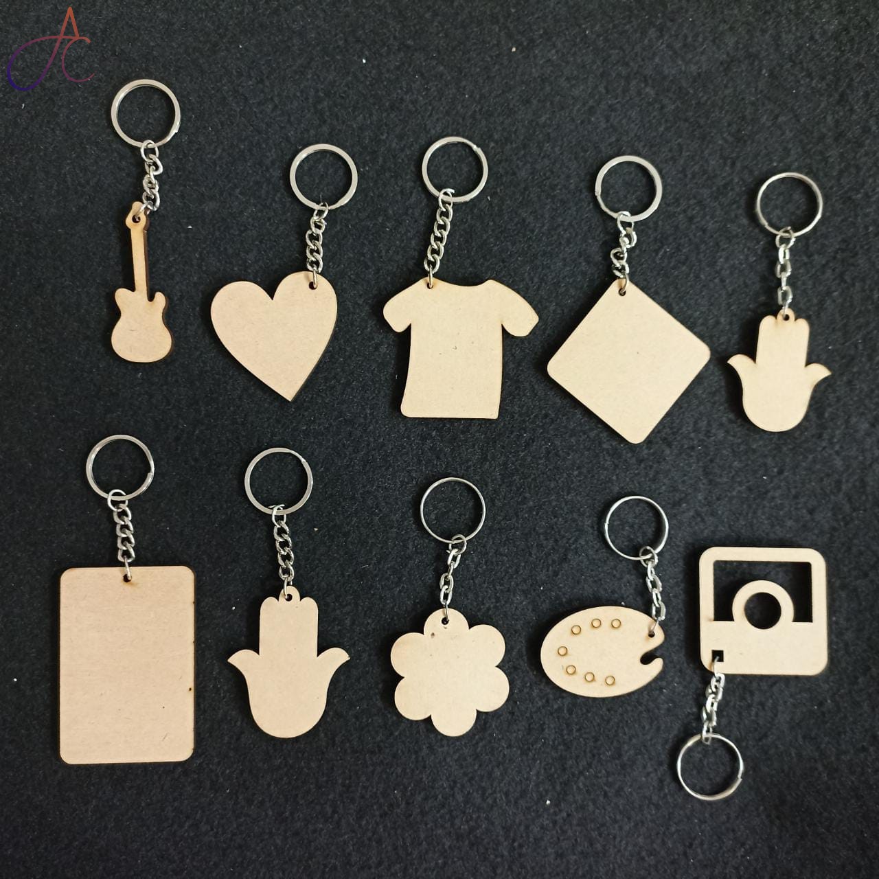 DIY MDF Keychain Bases DIY Keychain Materials