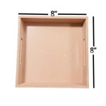 Set of 3 Square MDF Trays | MDF Tray for Decoupage Artists | Wooden Trays | 12*12, 10*10, 8*8 Height 2 Inch each