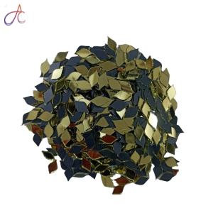 Golden Glass Mirror- Leaf