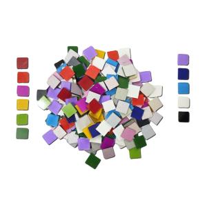 Mix Color Glass Mirror-Square- 12MM