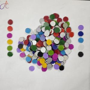 Mix Color Glass Mirror-Round- 12MM