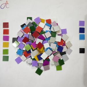 Mix Color Glass Mirror-Square- 12MM