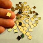 Glass Mirror- Square- Golden- 6MM