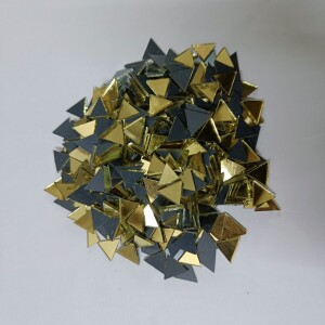 Glass Mirror- Triangle- Golden- 11MM