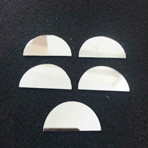 XL Glass Mirror- Half Circle- 50mm Diameter