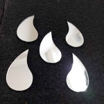 XL Glass Mirror- Paisley- 45mm