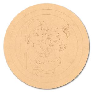 Pre-Marked Yashodamaiya Kanha Round Base