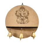 Premarked Wall Mount Base Ganesha design with bells