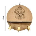 Premarked Wall Mount Base Ganesha design with bells